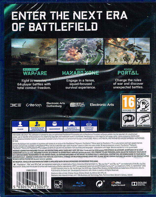 Battlefield 2042 (PEGI) Rueckseite