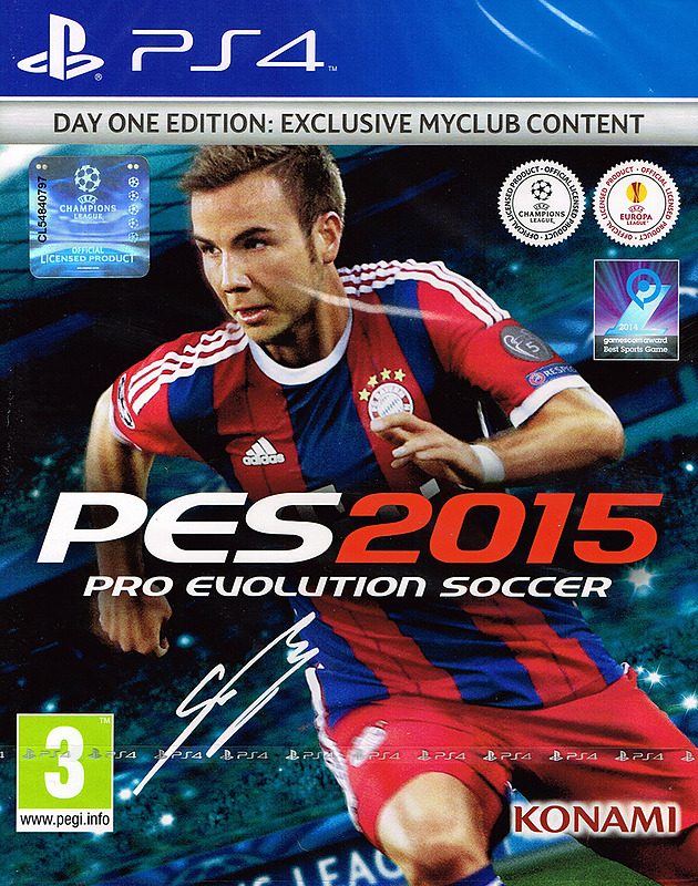 Pro Evolution Soccer 2015 Day 1 Edition (AT-PEGI) Inklusive Myclub Inhalte Cover